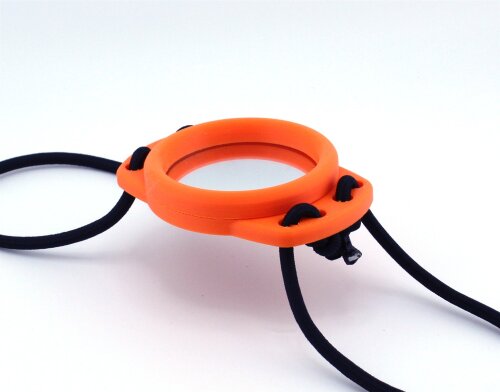 Taucher Spiegel - Dive Mirror - Bungee Version Schwarz