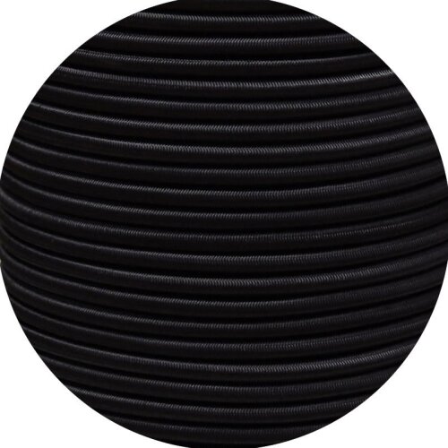11BAR - HQ Bungee Cord - 4mm - Meterware - PESG Seil Schwarz