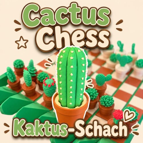 Kaktus-Schach – Verstaut im Blumentopf! Fertig...