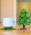 Weihnachtsbaum-Untersetzer-Set – Weihnachtsdekoration