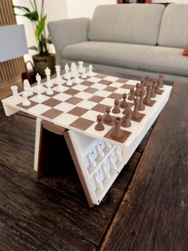 PlayBook - Als Buch getarntes Reiseschach | Magnetisch & platzsparend | PlayBookd