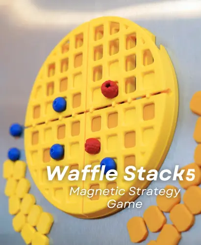 Waffelstapel | Magnetisches Strategiespiel | 3D gedrucktes
