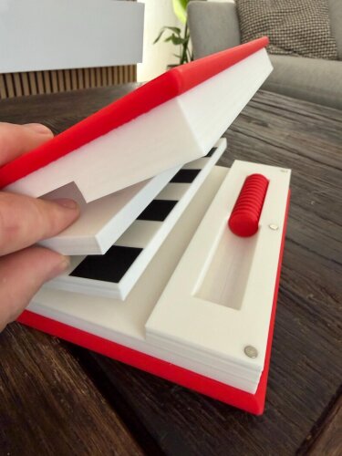 PlayBook - Dame Spiel – Checkers 2 Spieler Tischspiel – 3D Gedrucktes Strategiespiel – Geschenk für Familie & Paare