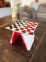 PlayBook - Dame Spiel – Checkers 2 Spieler Tischspiel – 3D Gedrucktes Strategiespiel – Geschenk für Familie & Paare