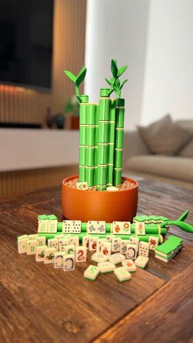 Bamboo Mahjong Set | American Mahjong mit 152...