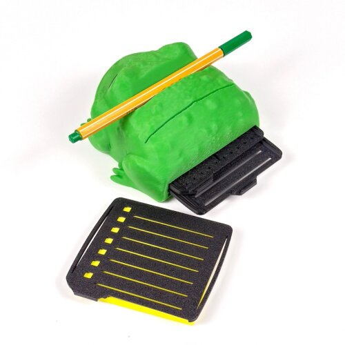 Note Toad | Frosch Schreibtisch-Organizer & Notizhalter | Sticky Note Halter mit Stifteablage | 3D-gedruckte Schreibtisch Deko