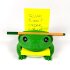 Note Toad | Frosch Schreibtisch-Organizer & Notizhalter | Sticky Note Halter mit Stifteablage | 3D-gedruckte Schreibtisch Deko