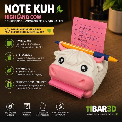 Note White Kuh  | Highland White Cow...