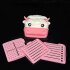 Note White Kuh  | Highland White Cow Schreibtisch-Organizer & Notizhalter | Sticky Note Halter mit Stifteablage | 3D-gedruckte Kuh Deko